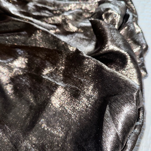 Metallic dark gold / brass Bubble-Hem Mini Skirt Madewell 10 - Picture 7 of 7